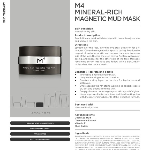 M4 Mineral Rich Magnetic Mud Mask 😌✨ - Picture 6 of 6